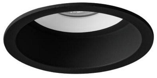 Brumberg M1 Einbaugehäuse, rund, vertieft, mit Modulhalterung bündig, starr, IP44, max. 1x13W, ohne LED-Modul, Aluminium, schwarz/weiß (45001560)