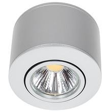 Nobile 1856676923 Aufbau LED-Downlight, A5068, 9,5W, 38°, dimmbar, warmweiß, nickel-gebürstet