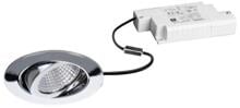 Brumberg DAMITA LED-Einbaustrahlerset inkl. Konverter, Phasenabschnitt dimmbar, IP65, 6W, 730lm, 3000K, schwenkbar