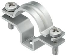 Fintech IPA 63 AL Rohr-und Kabelabstandsschelle, für Rohr-Ø M63, Klemmbereich 55-63 mm, Aluminium