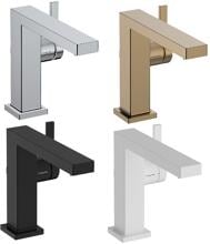 hansgrohe Tecturis E Einhebel-Waschtischarmatur 110 Fine CoolStart wassersparend+ ohne Ablaufgarnitur, Messing, 4 l/min