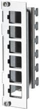 METZ CONNECT Keystone Modulträger 3HE, 7TE 6 Port Edelstahl unbestückt (130B20E2E-E)