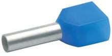 Klauke 87313 Zwillingsaderendhülsen, 2x2,5qmm, 21,5mm lang, blau