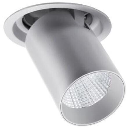 Brumberg TRAXX LED-Einbaurichtstrahler 230 V AC, 50 Hz, 9 W, 30°, 3.000 K, CRI > 90, rund, silber (88733163)