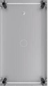 Hager Unterputz-Gehäuse für intercom mono, 1 Taste, 235x130x55mm, Edelstahl (REW306X)