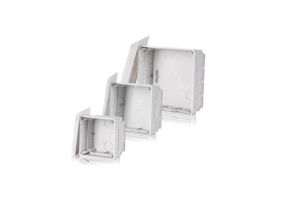 f-tronic UP Abzweigkasten E140, 80x80x50mm, inkl. Deckel, grau (7310060)