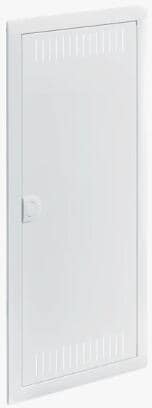 Hager VZ104W Volta Blendrahmen für Unterputz- und Hohlwandverteiler, mit geschlitzter Kunststofftür, 4-reihig, weiß