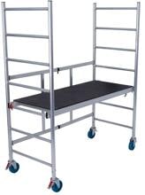 Krause 710734 Rolltec Faltgerüst, Aluminium