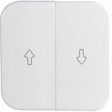 OPUS 1 Flächen-Doppelwippe für Jalousie-Schalter und -taster, Symbol "Pfeil", reinweiß (560.466.02)