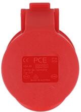 PCE SHARK CEE-Kupplung, 16A, 5p, 6h, IP44/IP54, 400V, rot (215-6)