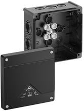 Spelsberg Abox 060-L/sw Abzweigkasten leer, IP66, 127x127x70mm, schwarz (80600001)