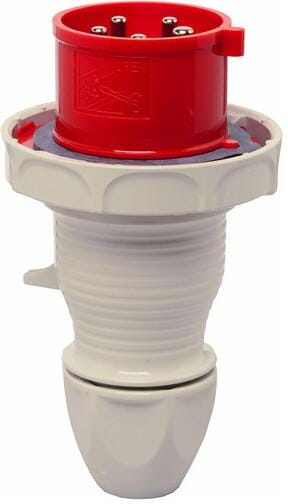 Walther Werke (239) Stecker, 32 A, 5-polig, Schraubanschluss, außenliegende Kabelverschraubung