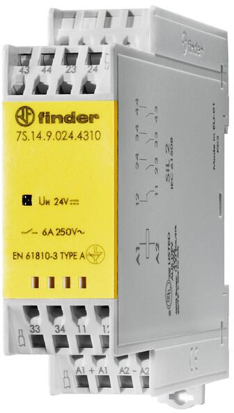 Finder 7S.14.9.024.4220 Relaismodul, 2 Schließer, 2 Öffner, 24V