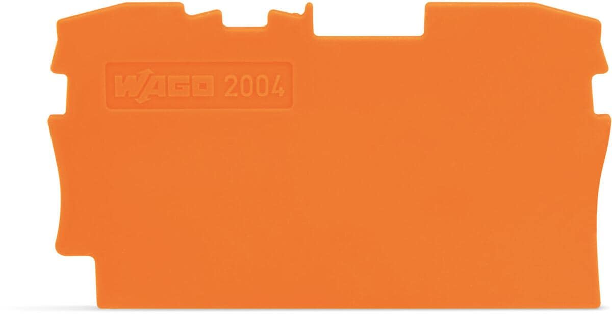 Wago 2004-1292 Abschluss- und Zwischenplatte, 1 mm, orange