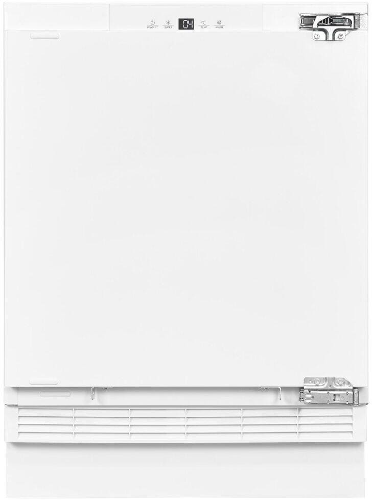 Exquisit UKS140-V-FE-010D Unterbau-Kühlschrank, Nischenhöhe: 82,5 cm, 138L, Festtürtechnik, Schnellkühlen, weiß