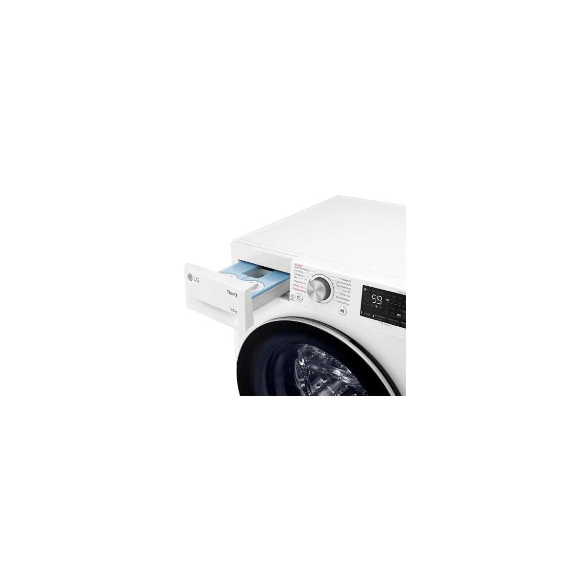 LG F4WV75X1 10,5kg Frontlader Waschmaschine, weiß cm Lock, Autodosierung, Kindersicherung, 60 breit, Mengenautomatik, Wagner Elektroshop Aqua