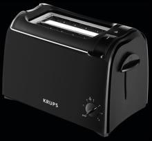 Krups Proaroma KH1518 Toaster, 700 W, 2-Scheiben, Hebefunktion, schwarz
