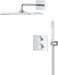 GROHE Precision Thermostat Duschsystem, Quickfix, Unterputz, mit Vitalio Rain Mono 310 Cube, chrom (34881000)