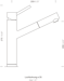 Schock Altos Einhebelmischer, Ausziehauslauf, Hochdruck, Edelstahl massiv (529120EDM)