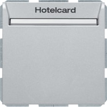 Berker 16408984 Relais-Schalter mit Zentralstück für Hotelcard, S.1/B.3/B.7, alu matt, lackiert