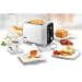 Unold 38410 Shine White Toaster, 700-800W, 6 Röstgrade, Cool-Touch-Gehäuse, weiß/schwarz