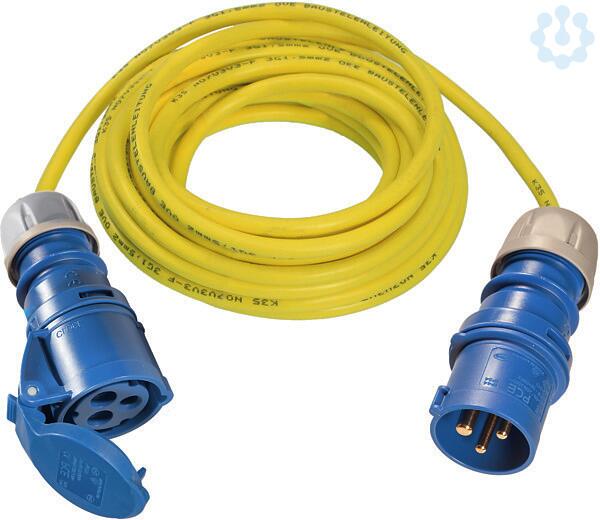 Weingärtner Panzer-Verlängerung 230V, 3-Polig, 10m, gelb (21074)