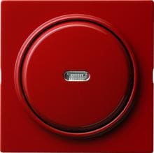 Abdeckung und Wippe mit Kontroll-Fenster für Wippschalter und Wipptaster, S-Color, rot, Gira 029043