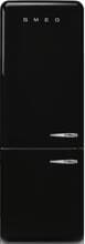 Smeg FAB38LBL6 50"s Style Retro Stand Kühl-/Gefrierkombination, 70,6 cm breit, NoFrost, Linksanschlag, schwarz