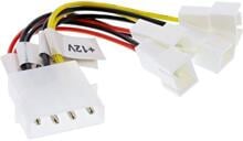 InLine Lüfter Adapterkabel, 2x 12V und 2x 5V, für 4 Lüfter (33005B)
