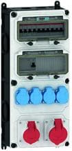 Bals VARIABOX-XL Wandverteiler, IP44, 4xSCHUKO-Steckdosen, CEE16/32A, grau (89101 )