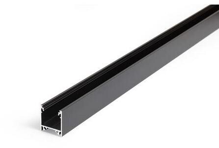 Brumberg P06-20 Anbauprofil schwarz eloxiert (53603080)