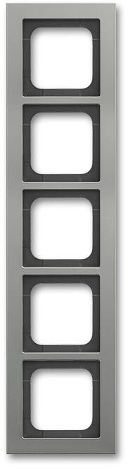 Busch-Jaeger 1725-270 Abdeckrahmen, Axcent, 5-fach Rahmen, platin (2CKA001754A4687)