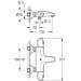 GROHE Grohtherm 1000 Thermostat-Wannenbatterie , Wandmontage, eigensicher, Professional Edition, chrom (34816003)