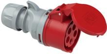PCE SHARK TT CEE-Kupplung, 16A, 5p, 6h, IP44/IP54, 400V, schraublos, rot (215-6tt)