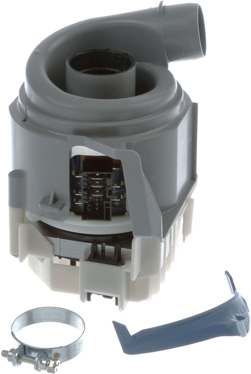 Bosch Siemens 12019637 Heizpumpe mit Ansaugkappe für Geschirrspüler, inkl. Schlauchschelle