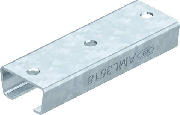 OBO Bettermann AML3518P0100FT Profilschiene, gelocht, Schlitzweite 16,5mm, 100x35x18mm (1119834)