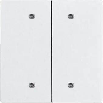 Eltako Doppelwippe für Bustaster im E-Design55 ungraviert, polarweiß matt (30055928)