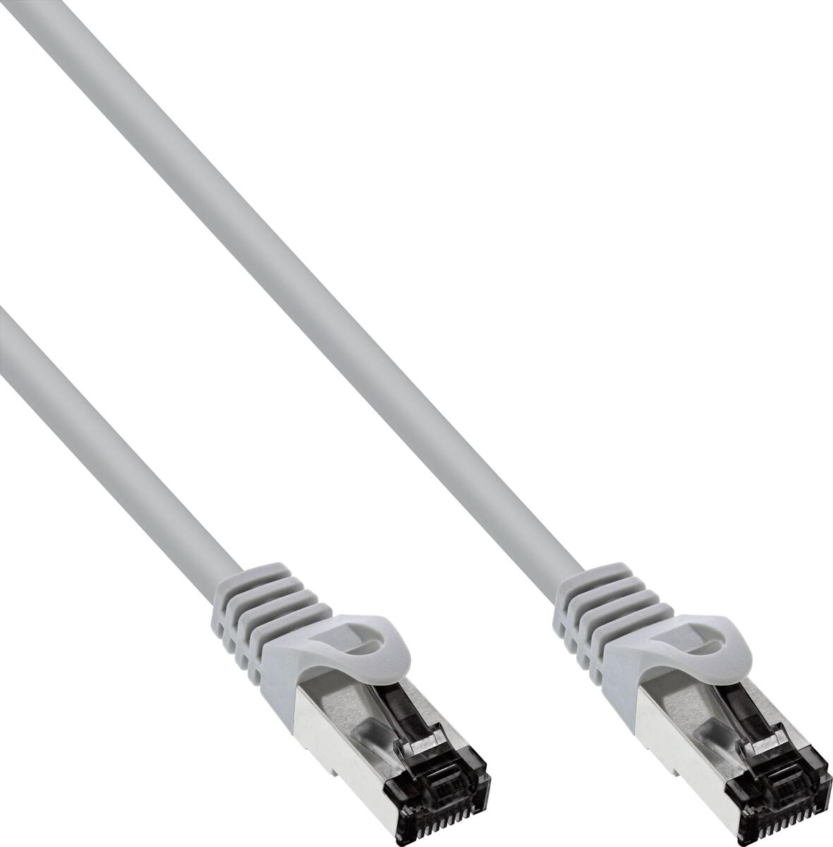 InLine Patchkabel, S/FTP (PiMf), Cat.8.1, 2000MHz, halogenfrei, grau, 15m (78815)