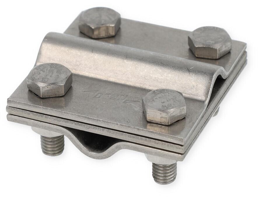 Dehn Kreuzstücke für ober- und unterirdische Verbindungen Ohne Zwischenplatte für zwei Flachleiter bis 40 mm KS FL40 STTZN (320044)
