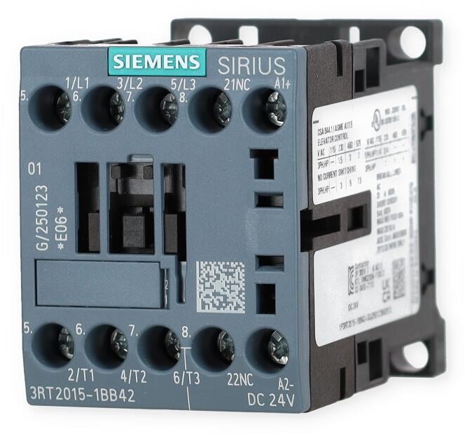 Siemens 3RT20151BB42 Leistungsschütz Baugröße S00, 3kW, 24V DC, 1Ö