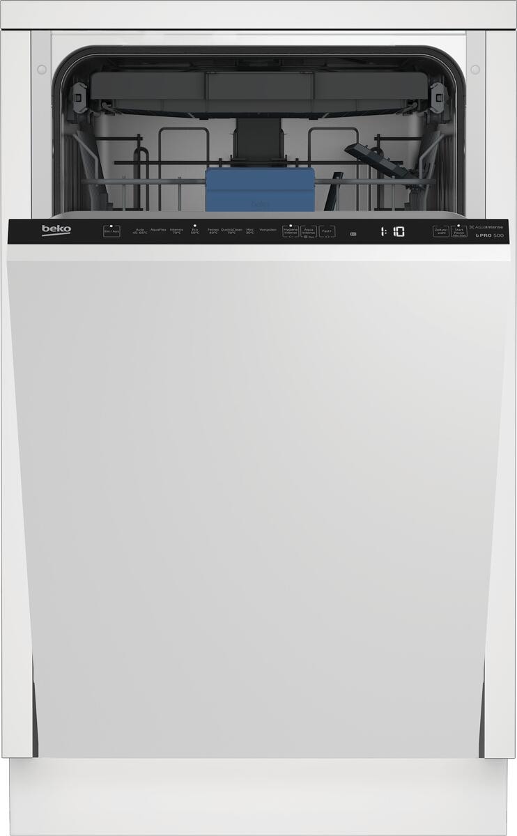 Beko BDIS38040Q Vollintegrierbarer Geschirrspüler, 45 cm breit, 10 Maßgedecke, Fast+, Besteckschublade, 8 Programme, LedSpot, WaterSafe+