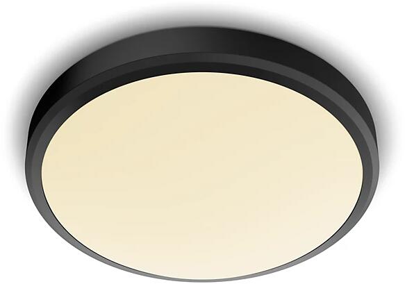 Philips Doris Deckenleuchte, 17W, 220-240V, 1500lm, 2700K, d=313mm, schwarz (929002665101)