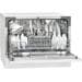 Bomann TSG 7404 Tischgeschirrspüler, 55cm breit, 6 Maßgedecke, Startzeitvorwahl, LED Kontrollanzeige, weiß