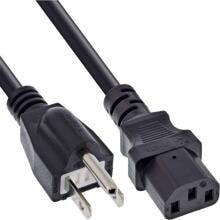 InLine Netzkabel, Netzstecker Japan auf Kaltgerätestecker C13