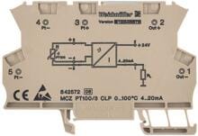 Weidmüller MCZ PT100/3 CLP 0...120C Signalwandler/-trenner, 0,8mA/9-30VDC, 4-20mA (8483680000)