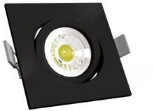 Ledxon EBS-SBQ-6-830-40S-S Einbau-Strahler, schwenkbar, quadratisch, 6W, 610lm, 3K, 40°, schwarz (7008234)