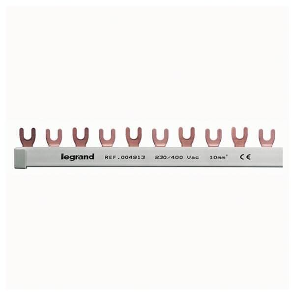 Legrand 004913 Gabelkammschiene, 2-polig, 12TE, 10qmm