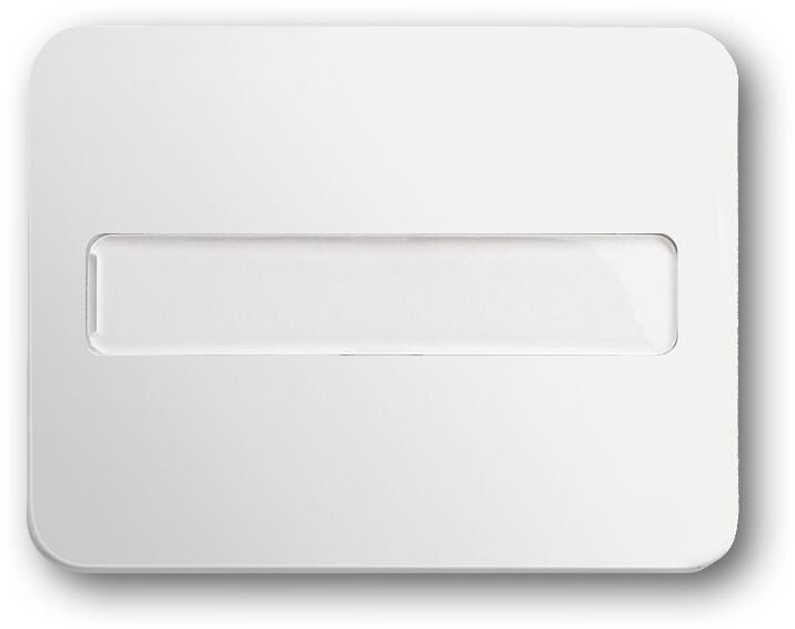 Busch-Jaeger 1781-24G Wippe mit Beschriftungsfeld, Busch alpha, studioweiß hochglanz (2CKA001751A2292)