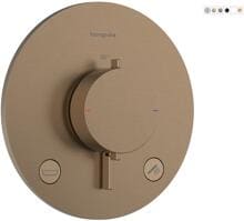 hansgrohe Ecostat Comfort S Thermostat Unterputz für 2 Funktionen mit integrierter Sicherungskombination nach EN1717, Metall, 25,7 l/min