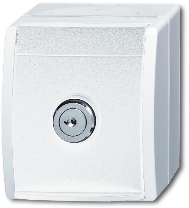 Busch-Jaeger 20 EWSL-54 SCHUKO Steckdose, alpinweiß, ocean (IP 44) (2CKA002083A0832)